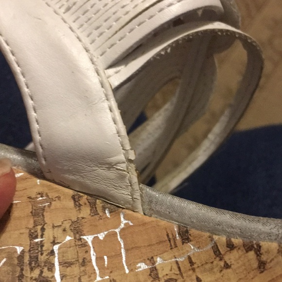 Girls Wonder Nation Strappy Faux Cork Sandals Size 4 - Picture 7 of 9